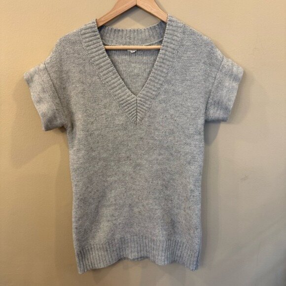 J. Crew Factory Sweater Women's Small Alpaca Wool Blend Gray Long Style# 15651 - Picture 1 of 13